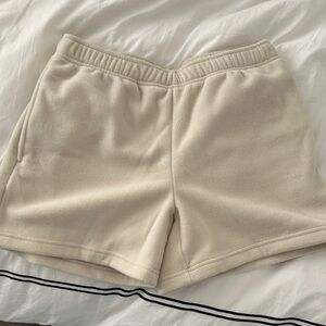 Aritzia Soft Cream Athletic Shorts